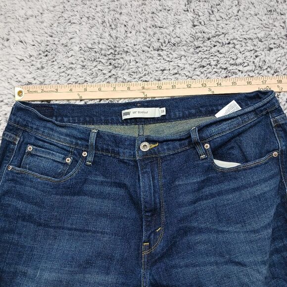 Levi 515 Boot Cut Red Tab Strech Denim Jeans/ Pant Woman's size 16 - Picture 9 of 15